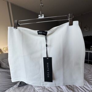 White Fox Boutique Classic White Mini Skirt